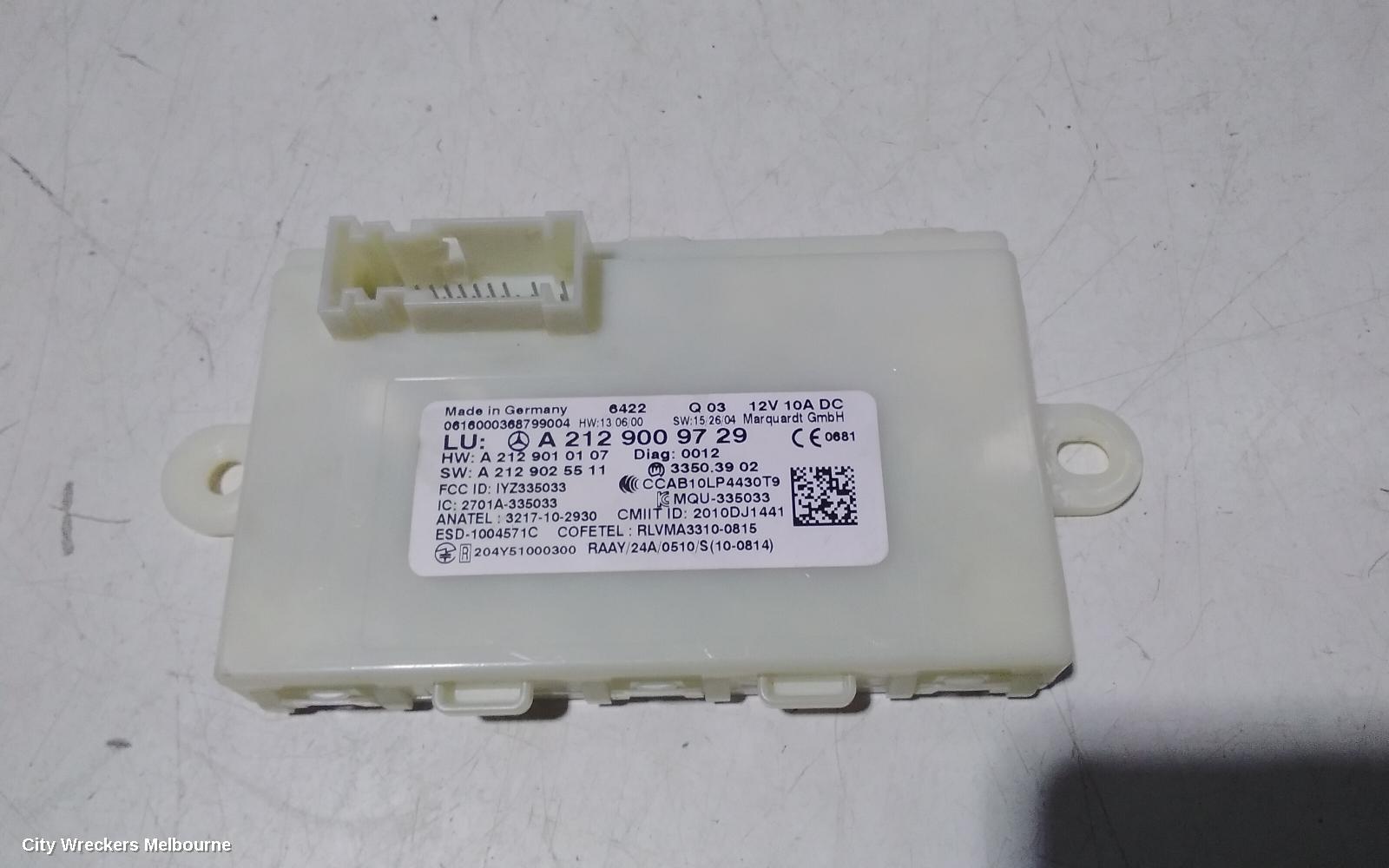 MERCEDES CLA CLASS ECU, KEYLESS-GO ECU, C117/X117, 12/2013 - 01/2019