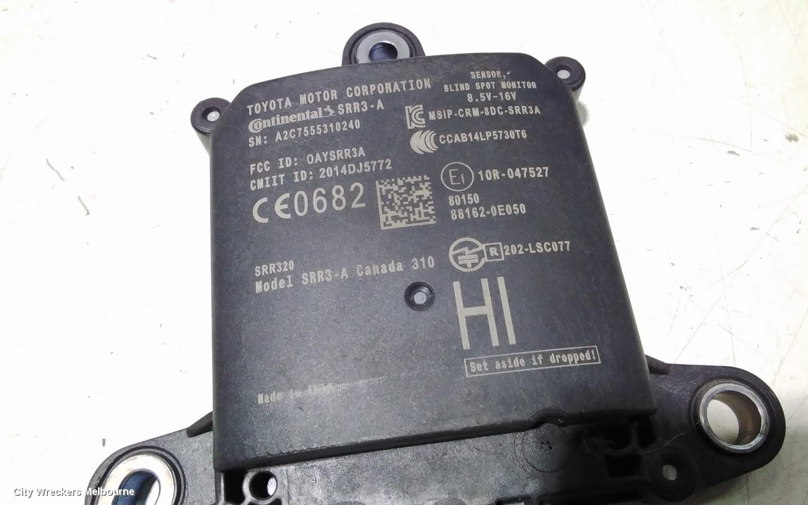 TOYOTA KLUGER, BLIND SPOT DETECTION (RH/LH SIDE), GSU50/GSU55, 12/2013 - 02/2021, LHS BLIND SPOT MODULE: 107177