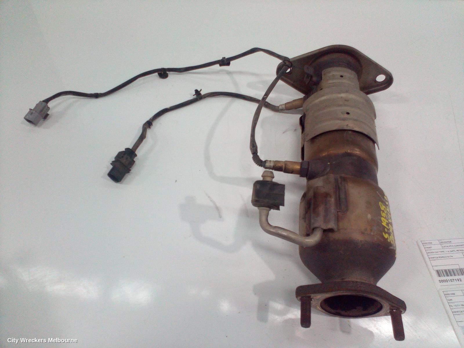 HYUNDAI VELOSTER CATALYTIC CONVERTER, UNDER-CAT TYPE, 1.6, G4FJ, PETROL, FS, 07/2012 - 02/2018