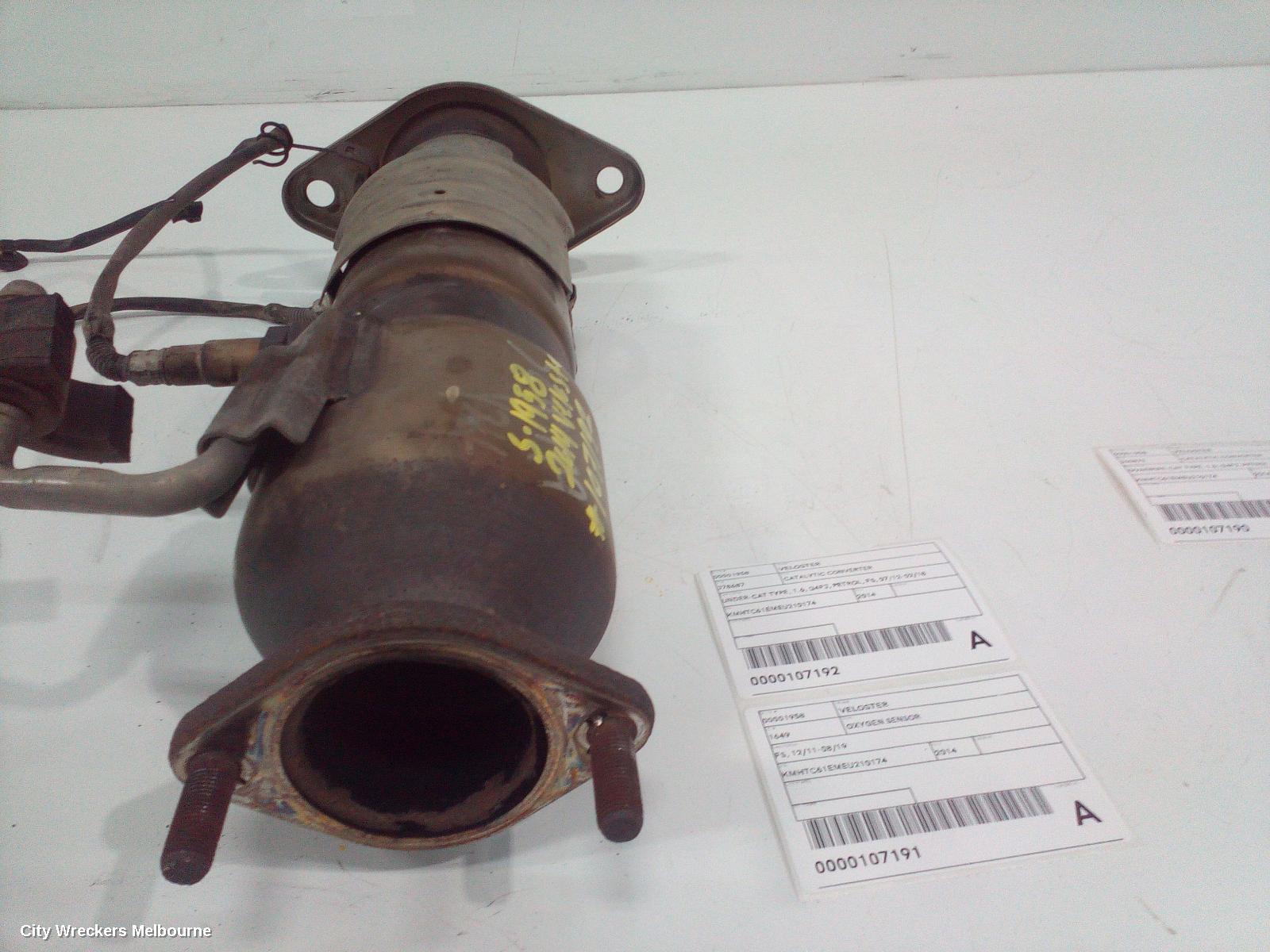 HYUNDAI VELOSTER CATALYTIC CONVERTER, UNDER-CAT TYPE, 1.6, G4FJ, PETROL, FS, 07/2012 - 02/2018
