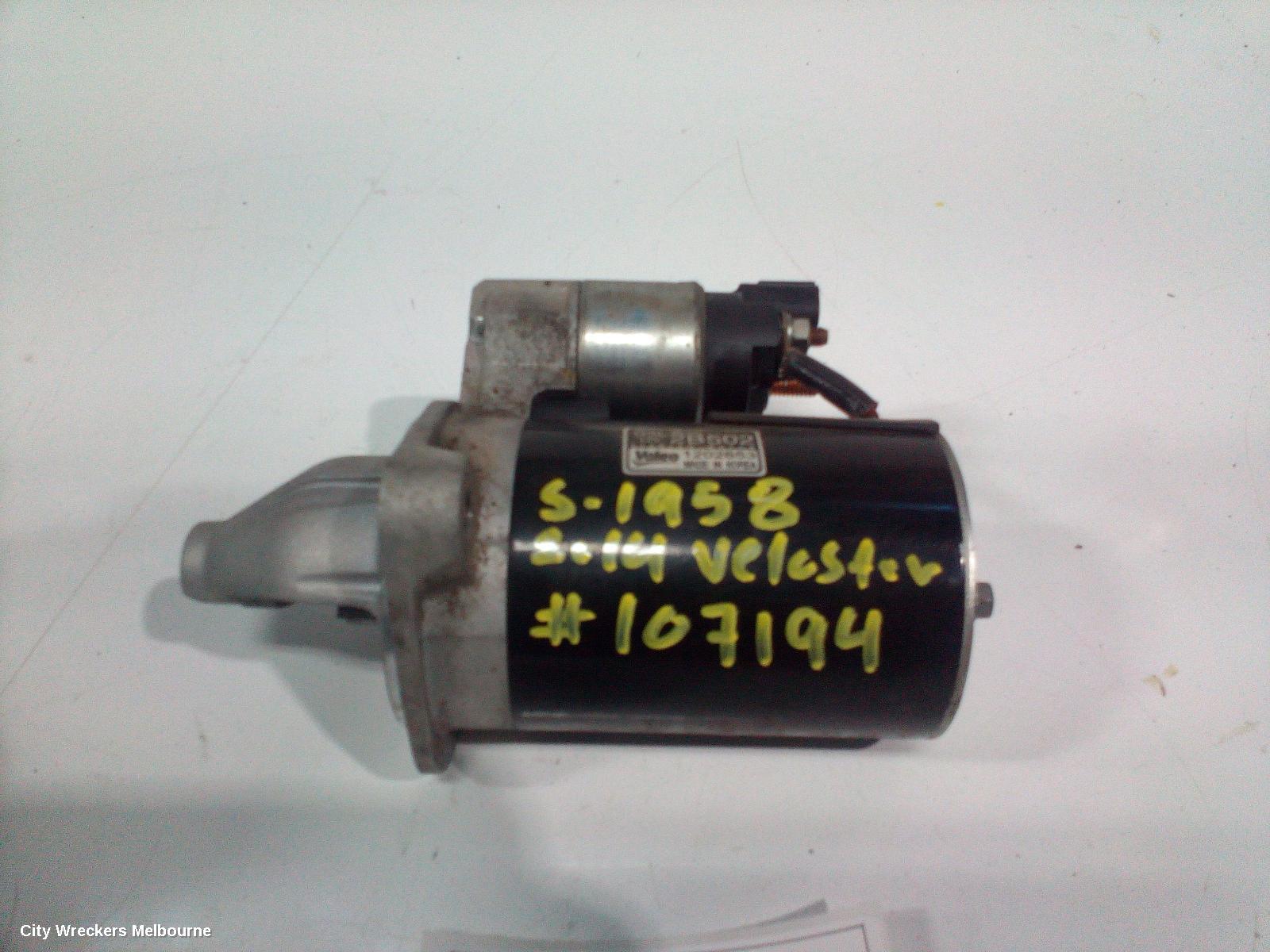 HYUNDAI VELOSTER STARTER, 1.6, G4FJ, TURBO, AUTO/MANUAL T/M, 07/2012 - 02/2018