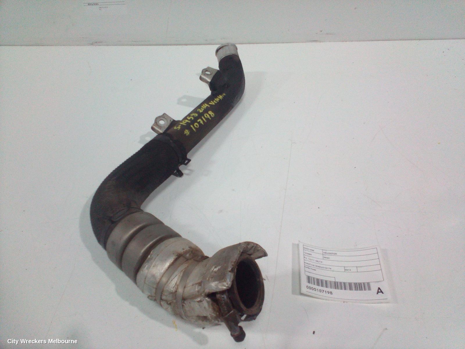 HYUNDAI VELOSTER, FS, 10/2011 - 08/2019, TURBO HOSE: 107198