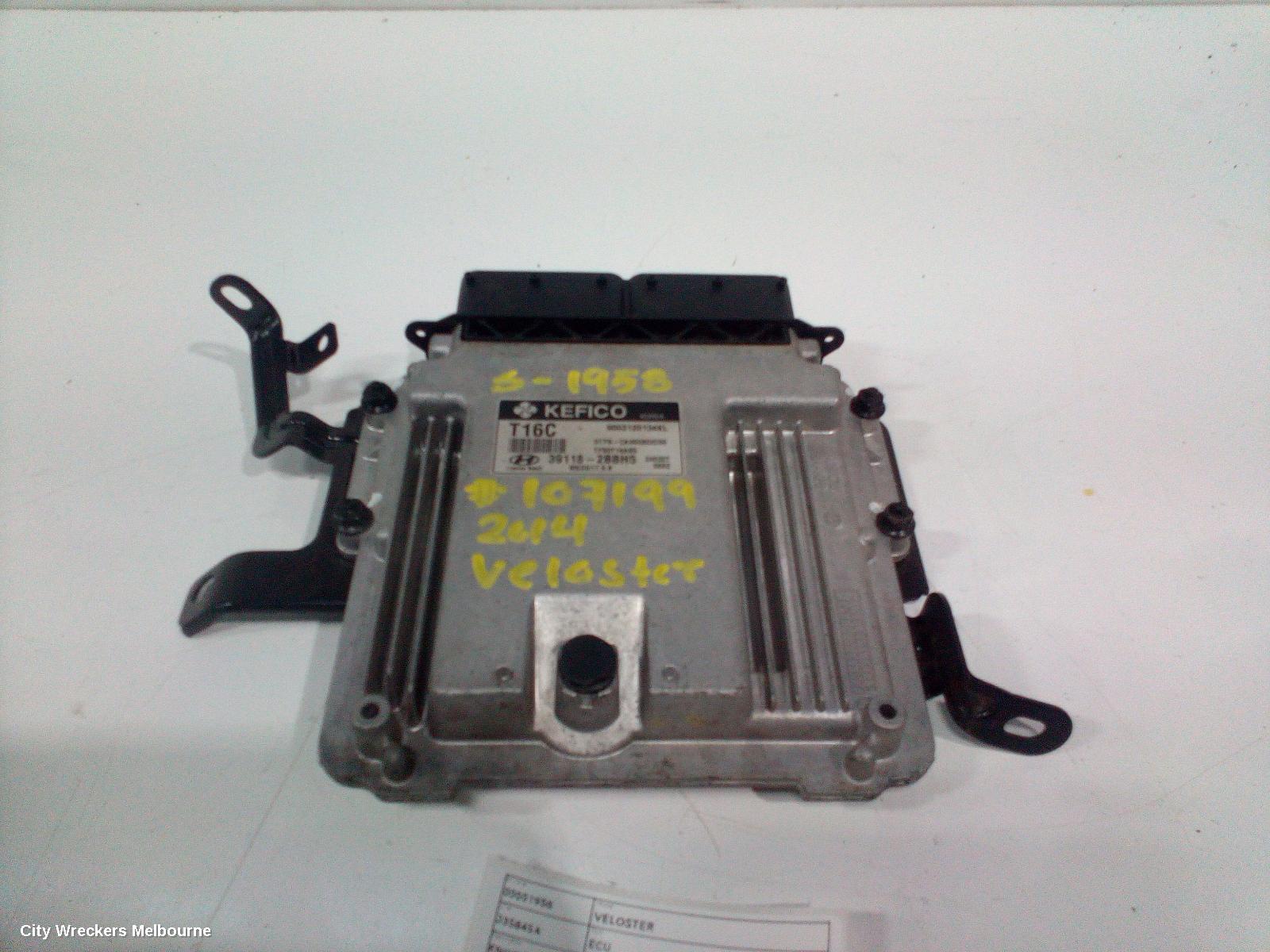 HYUNDAI VELOSTER ECU, ENGINE ECU, TURBO, AUTO T/M, P/N 391182BBH5, ECU ONLY, FS, 07/2012 - 09/2014