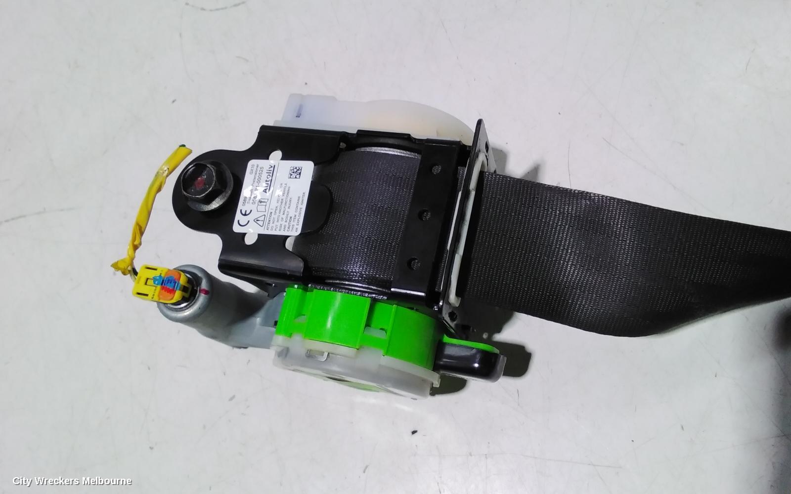 HYUNDAI VELOSTER SEATBELT/STALK, LH FRONT, SEAT BELT ONLY, FS, 12/2011 - 02/2018