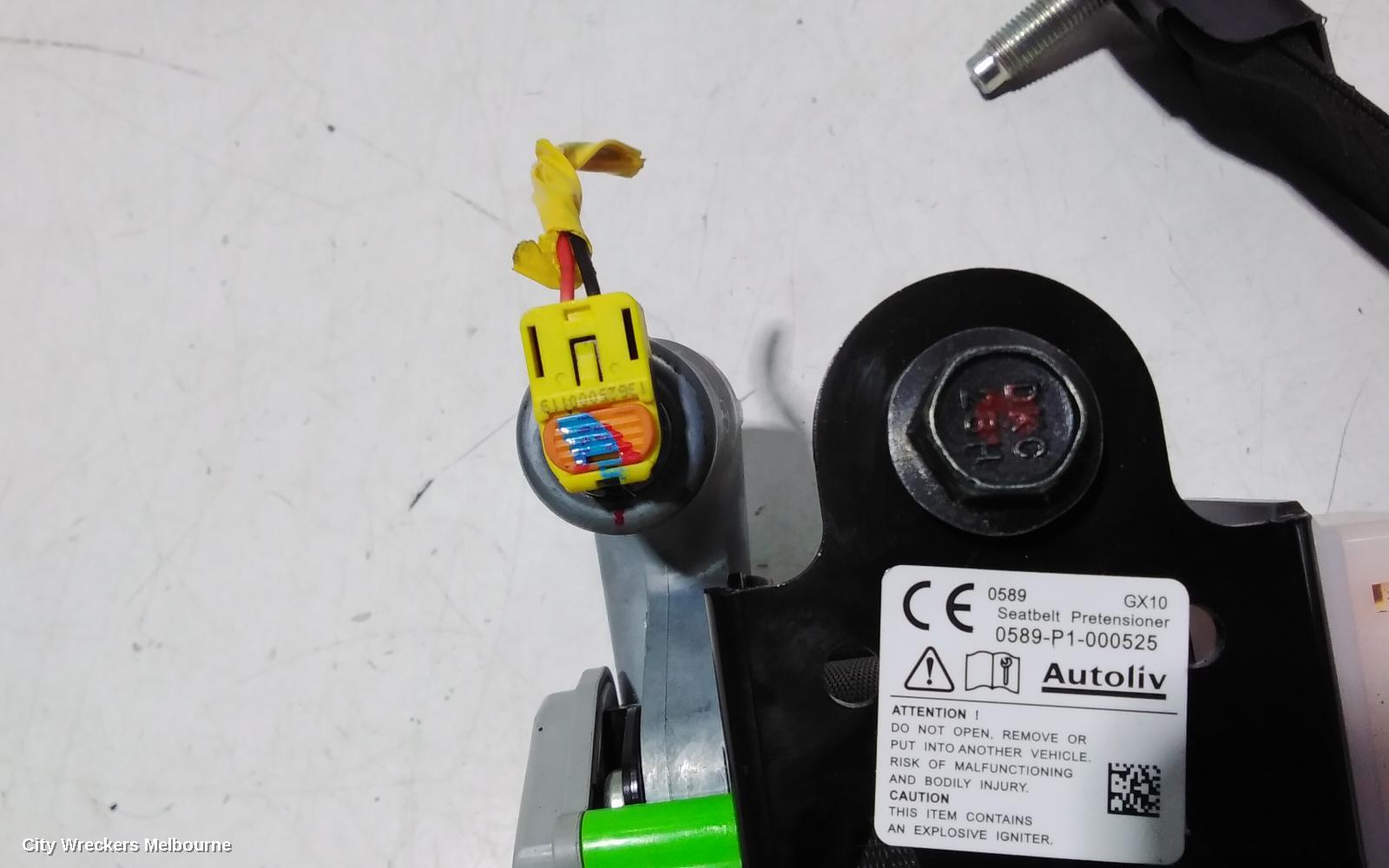 HYUNDAI VELOSTER SEATBELT/STALK, RH FRONT, SEAT BELT ONLY, FS, 12/2011 - 02/2018