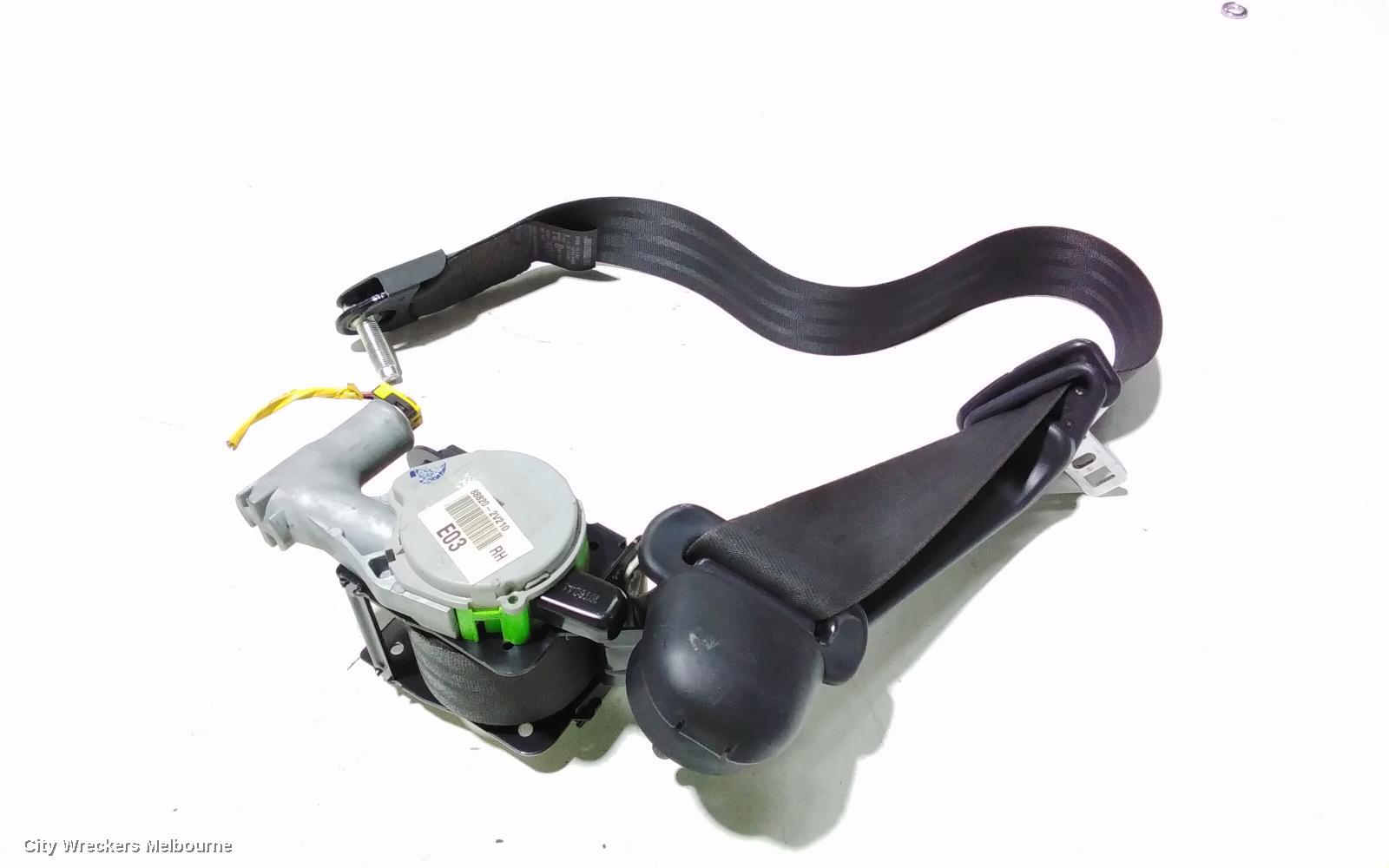 HYUNDAI VELOSTER SEATBELT/STALK, RH FRONT, SEAT BELT ONLY, FS, 12/2011 - 02/2018