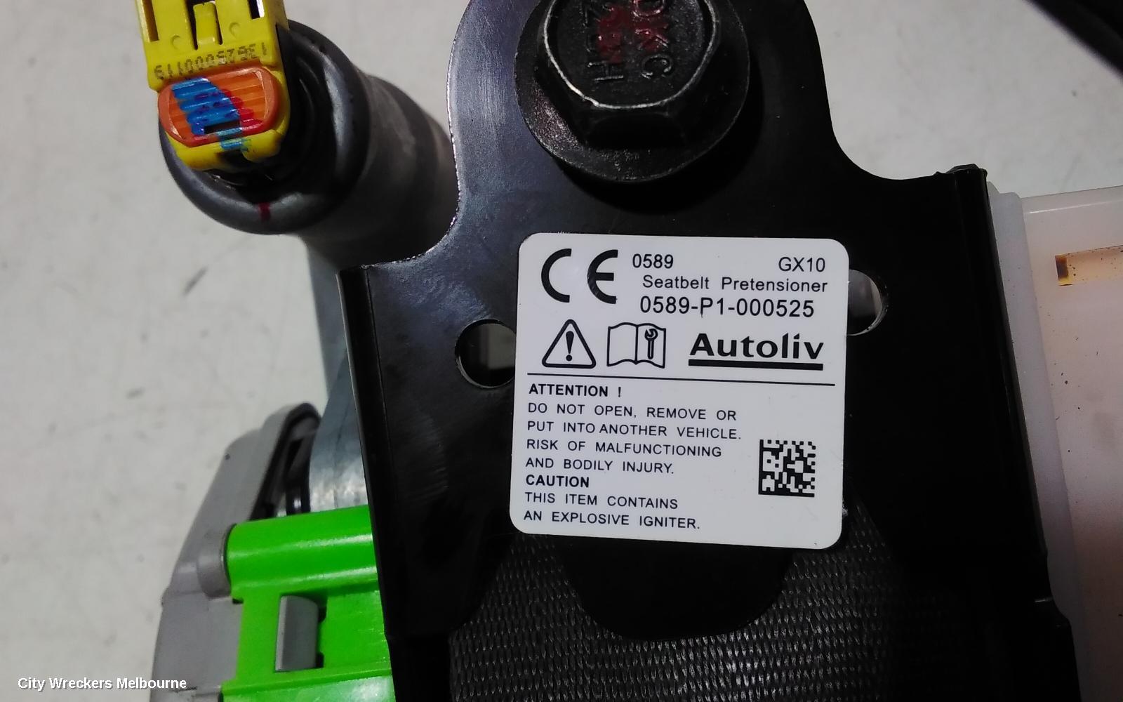 HYUNDAI VELOSTER SEATBELT/STALK, RH FRONT, SEAT BELT ONLY, FS, 12/2011 - 02/2018