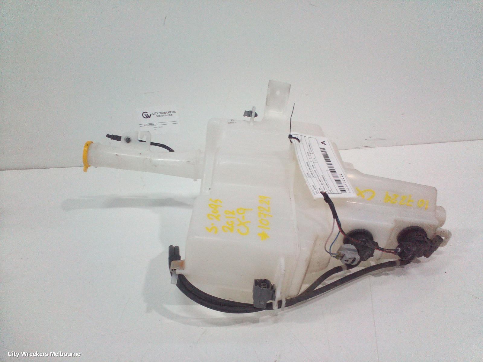 MAZDA CX9 WASHER BOTTLE, TB, NON H/LAMP WASHER TYPE, 10/2012 - 12/2015