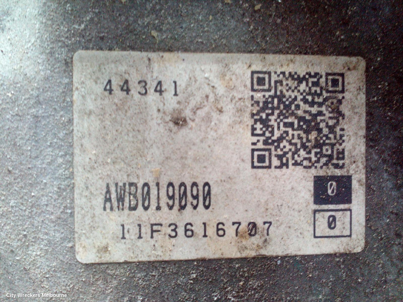 MAZDA CX9 TRANS/GEARBOX, AUTO, FWD, PETROL, 3.7, TB, 06/2011 - 12/2015
