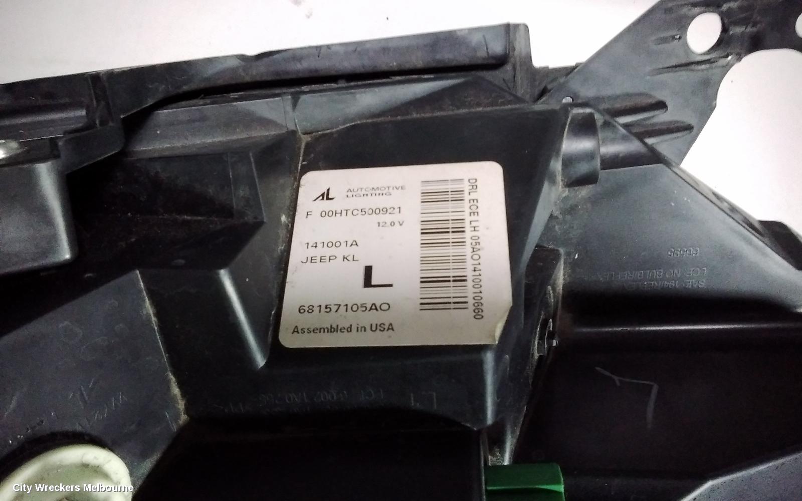 JEEP CHEROKEE DRIVING LIGHT, KL, 06/2014 - 11/2022