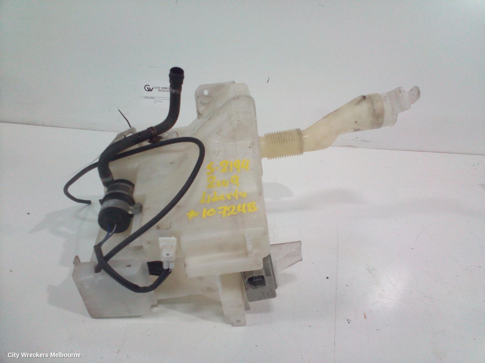 SUBARU LIBERTY WASHER BOTTLE, 4TH GEN, SEDAN, NON H/LAMP WASHER TYPE, 09/2003 - 08/2009