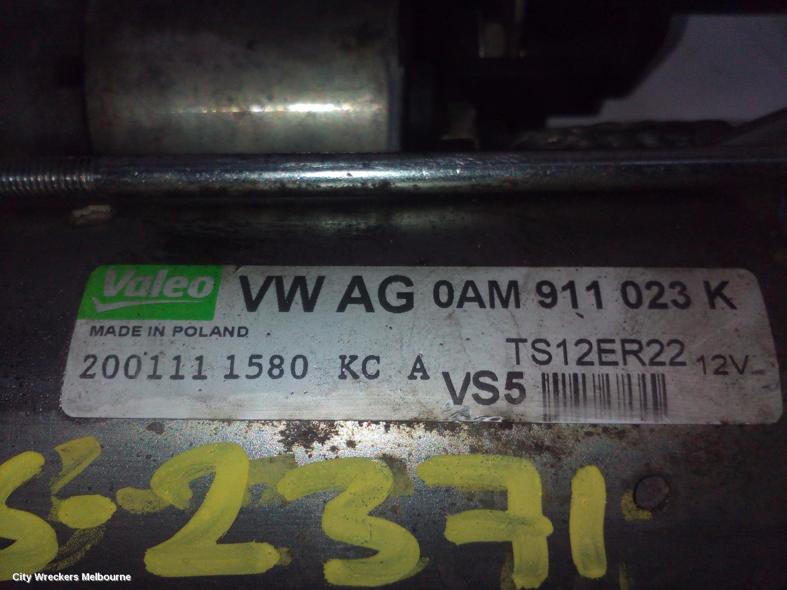 VOLKSWAGEN GOLF STARTER, PETROL, 1.4, GEN 6, 10/2008 - 01/2016