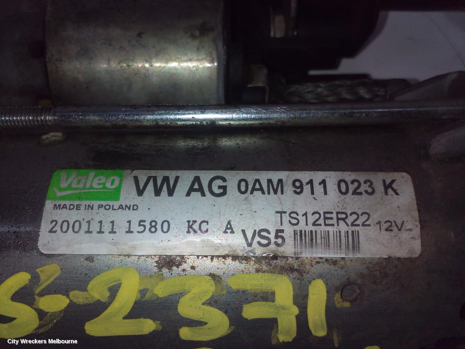 VOLKSWAGEN GOLF STARTER, PETROL, 1.4, GEN 6, 10/2008 - 01/2016