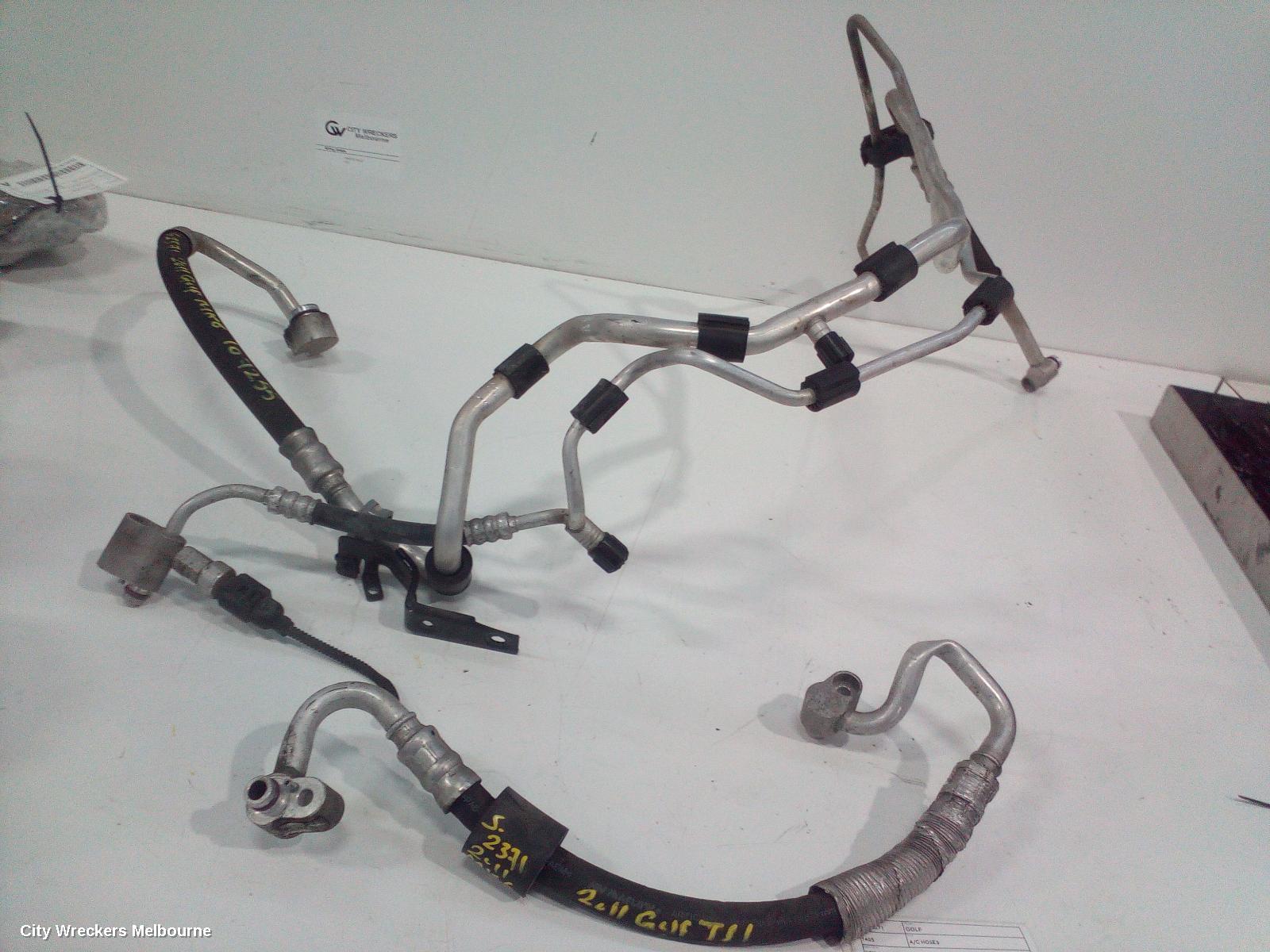 VOLKSWAGEN GOLF A/C HOSES, DIESEL, COMPRESSOR TO EVAPORATOR, GEN 6, 10/2008 - 03/2013