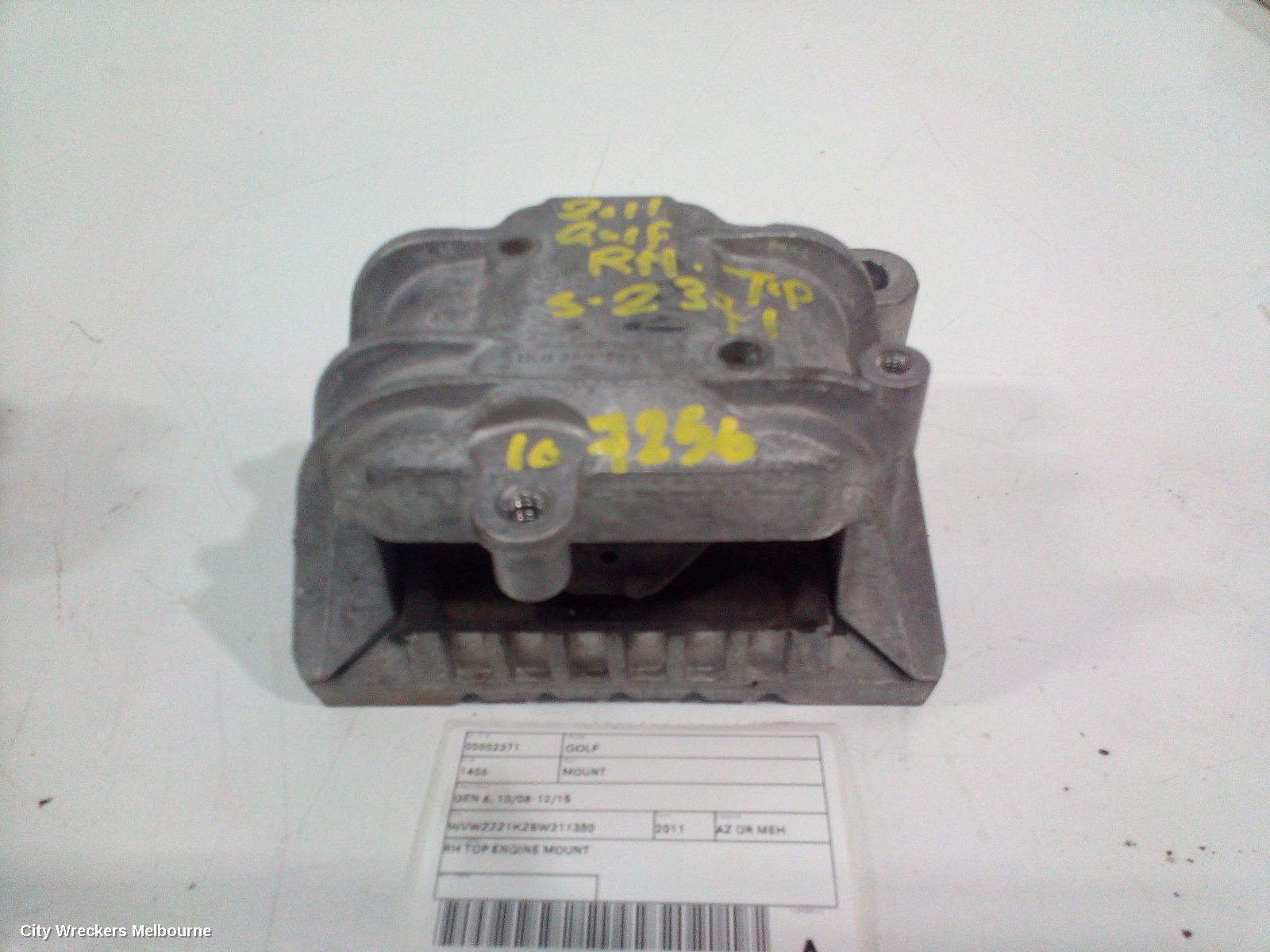 VOLKSWAGEN GOLF MOUNT, GEN 6, 10/2008 - 12/2015