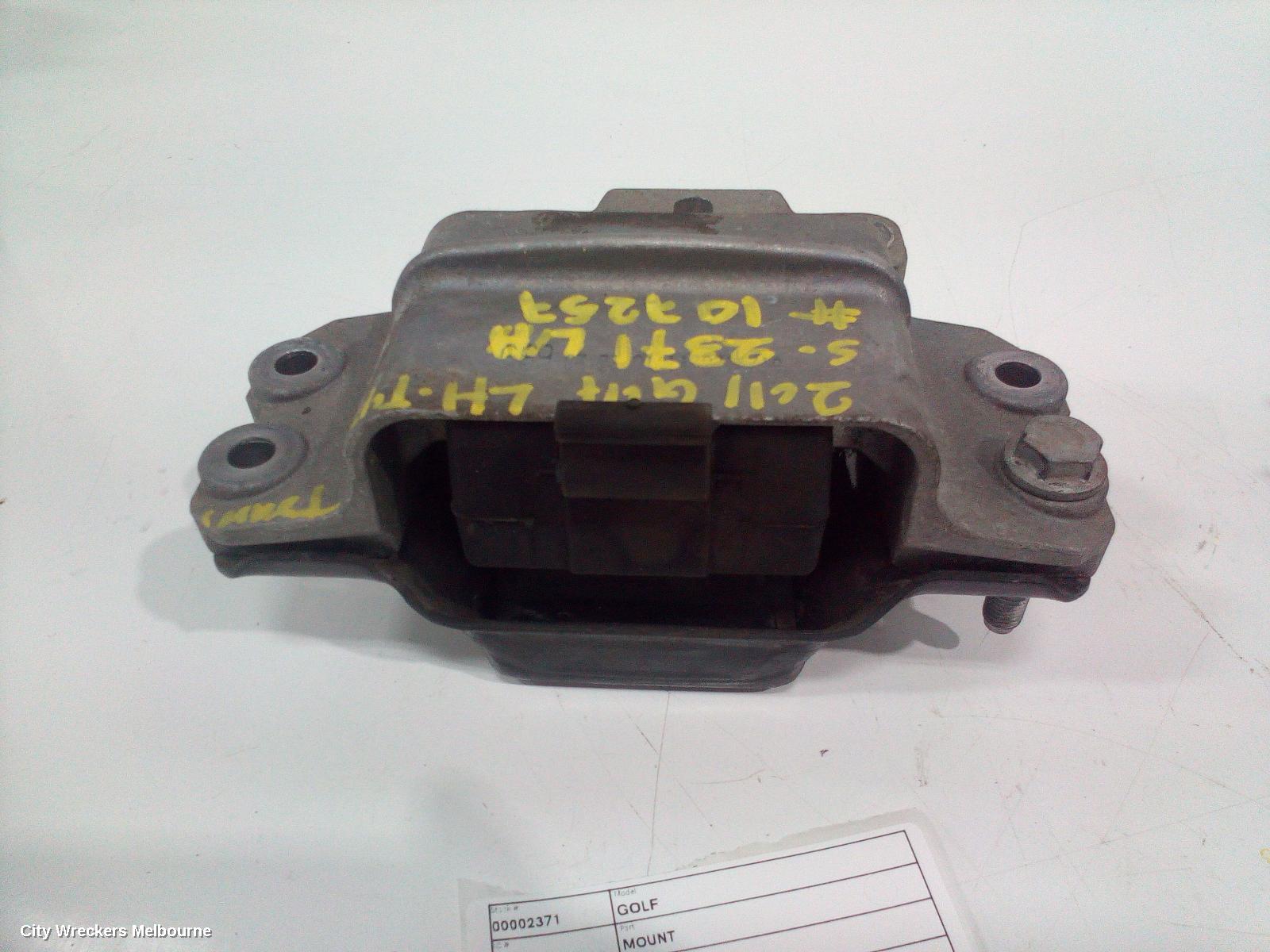 VOLKSWAGEN GOLF MOUNT, GEN 6, 10/2008 - 12/2015