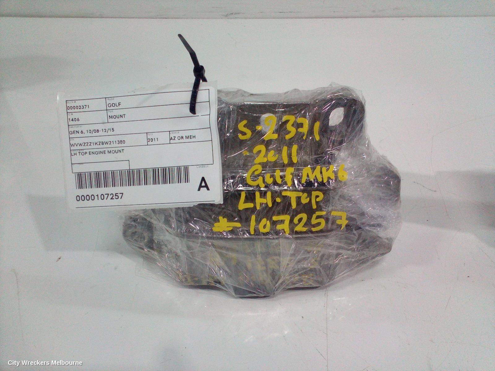 VOLKSWAGEN GOLF MOUNT, GEN 6, 10/2008 - 12/2015