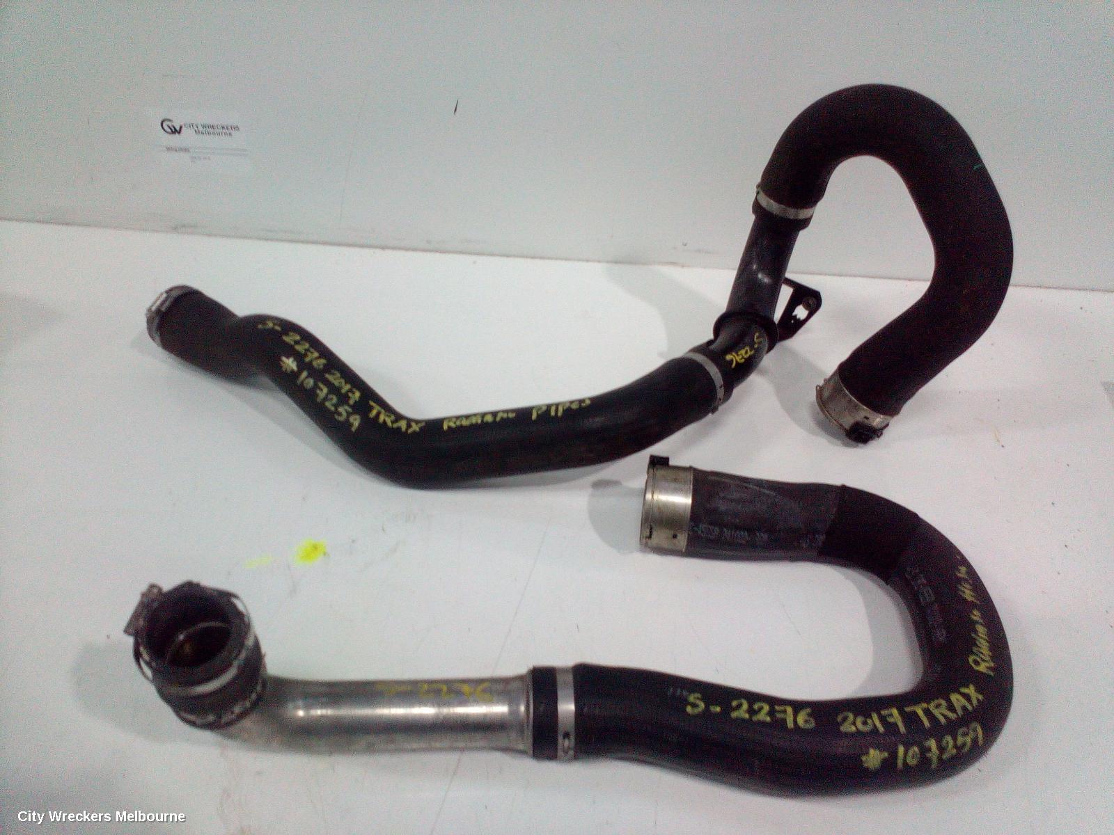 HOLDEN TRAX WATER PIPES/OUTLETS, TJ, 08/2013 - 12/2020