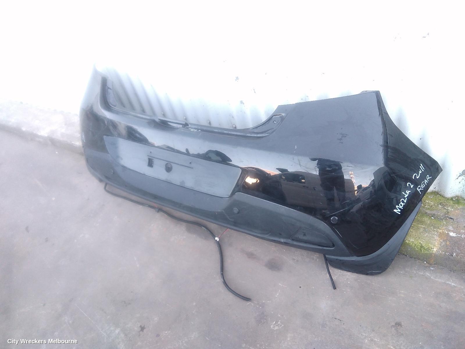MAZDA 2 REAR BUMPER, DE SERIES, 5DR HATCH, W/ PARK SENSORS, 09/2007 - 09/2014