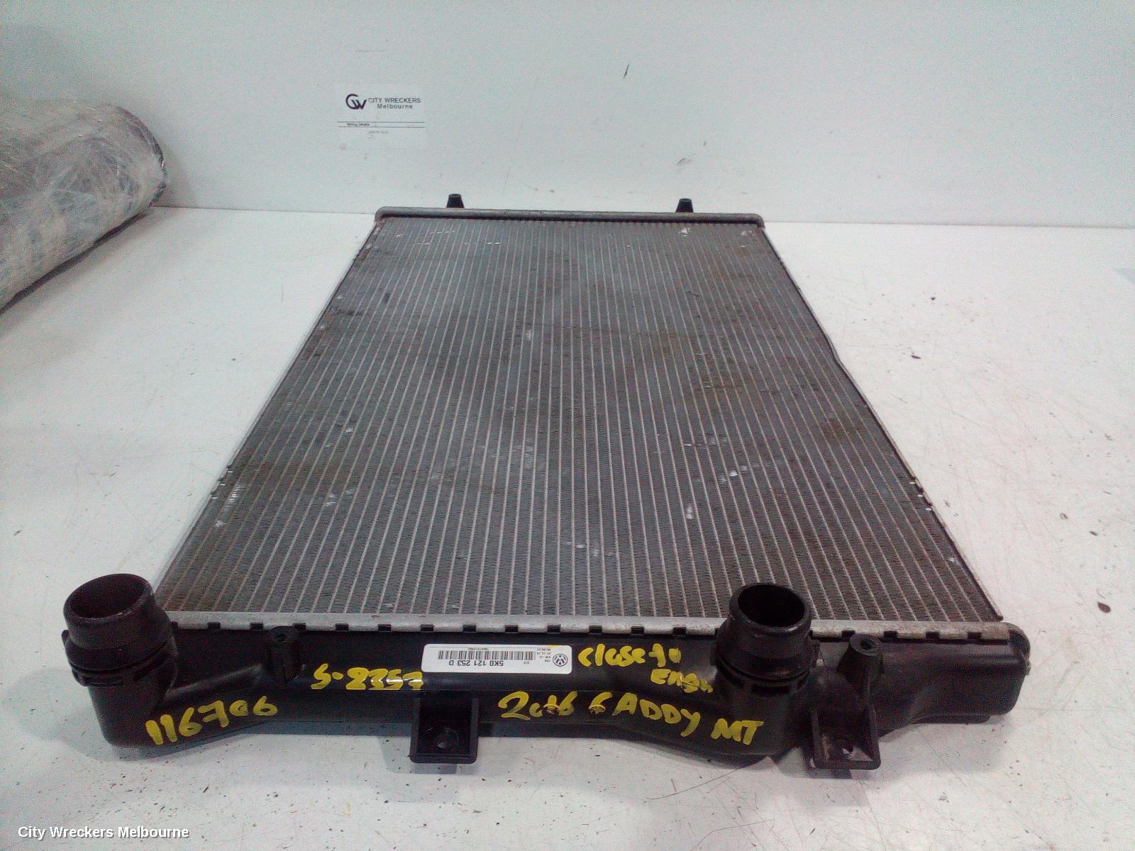 VOLKSWAGEN CADDY RADIATOR, MANUAL, 1.2/1.4, PETROL, 2KN, 07/2015 - 02/2021