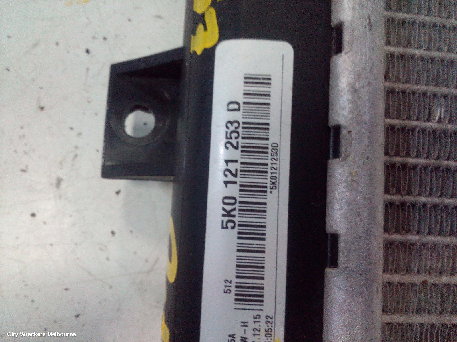 VOLKSWAGEN CADDY RADIATOR, MANUAL, 1.2/1.4, PETROL, 2KN, 07/2015 - 02/2021