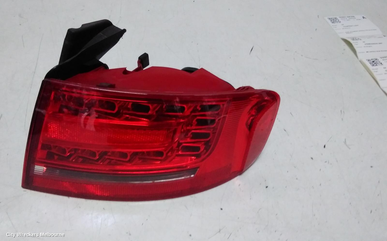 AUDI A4 RIGHT TAILLIGHT, B8 8K (A4/S4), SEDAN, LED TYPE, 02/2008 - 06/2012
