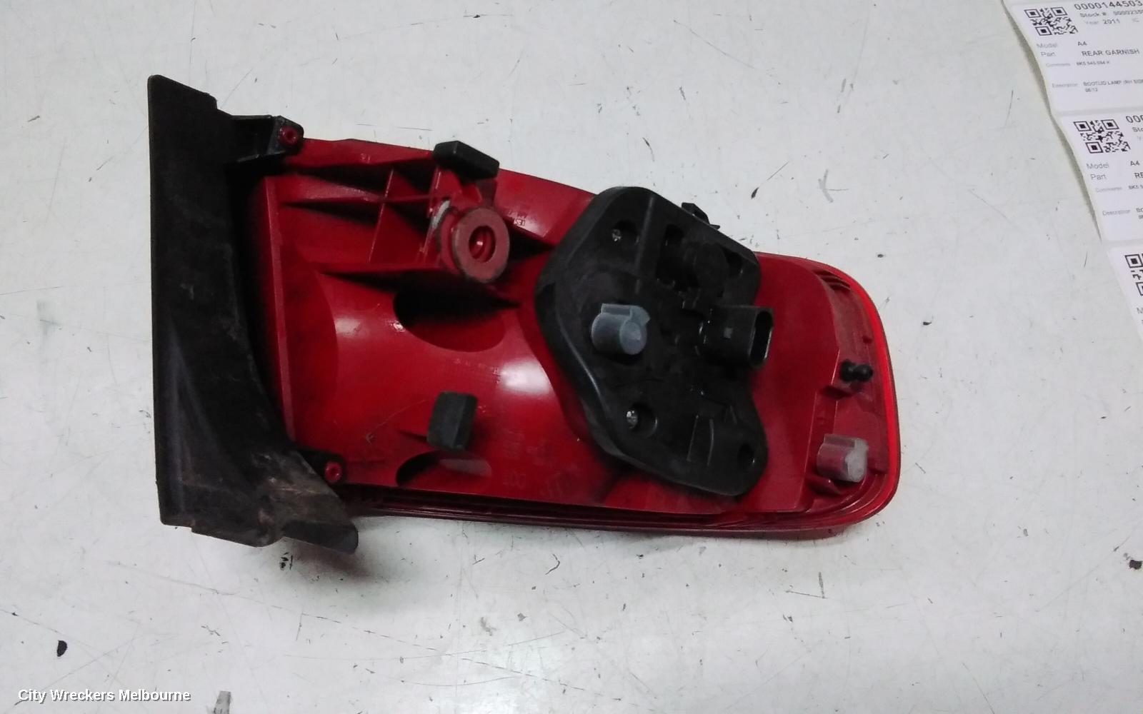 AUDI A4 RIGHT TAILLIGHT, B8 8K (A4/S4), SEDAN, LED TYPE, 02/2008 - 06/2012