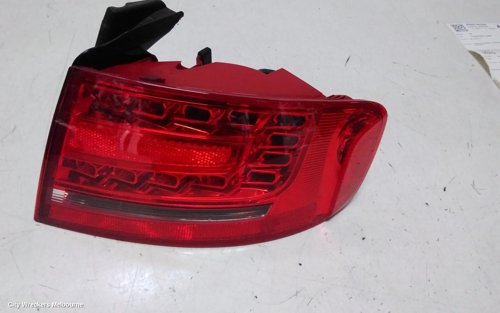 AUDI A4 RIGHT TAILLIGHT, B8 8K (A4/S4), SEDAN, LED TYPE, 02/2008 - 06/2012
