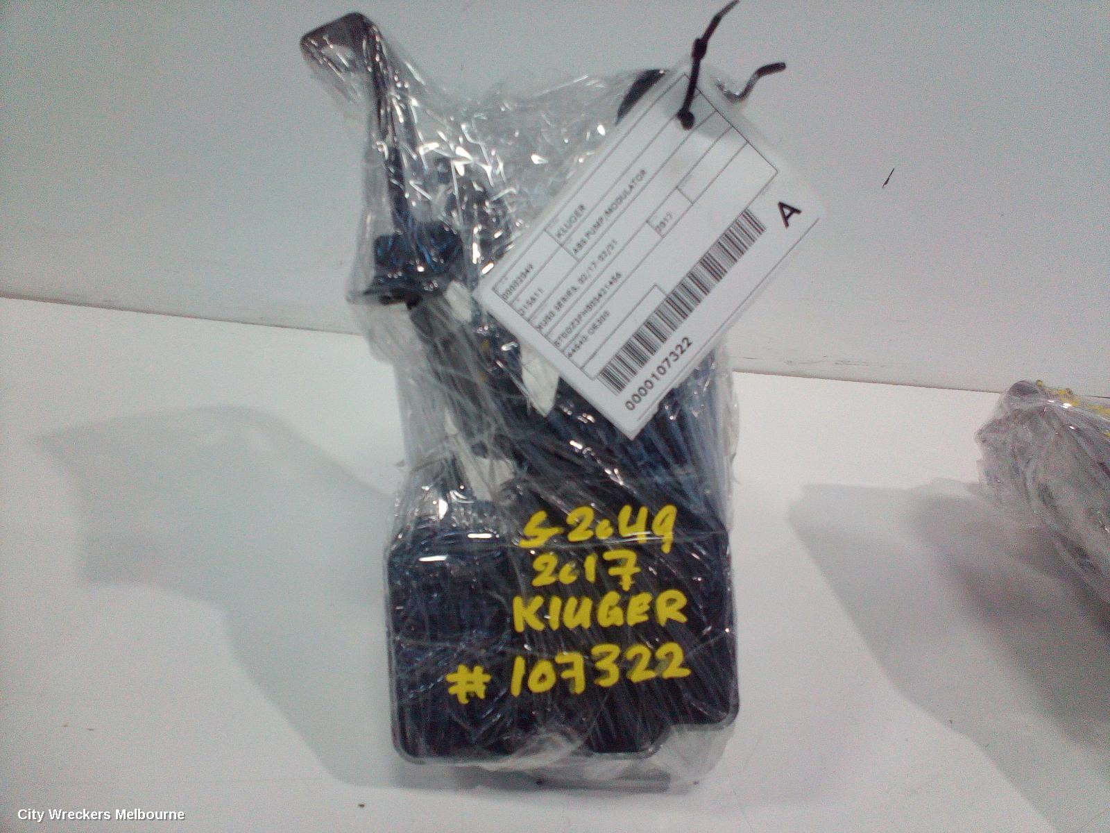 TOYOTA KLUGER ABS PUMP/MODULATOR, XU50 SERIES, 02/2017 - 02/2021