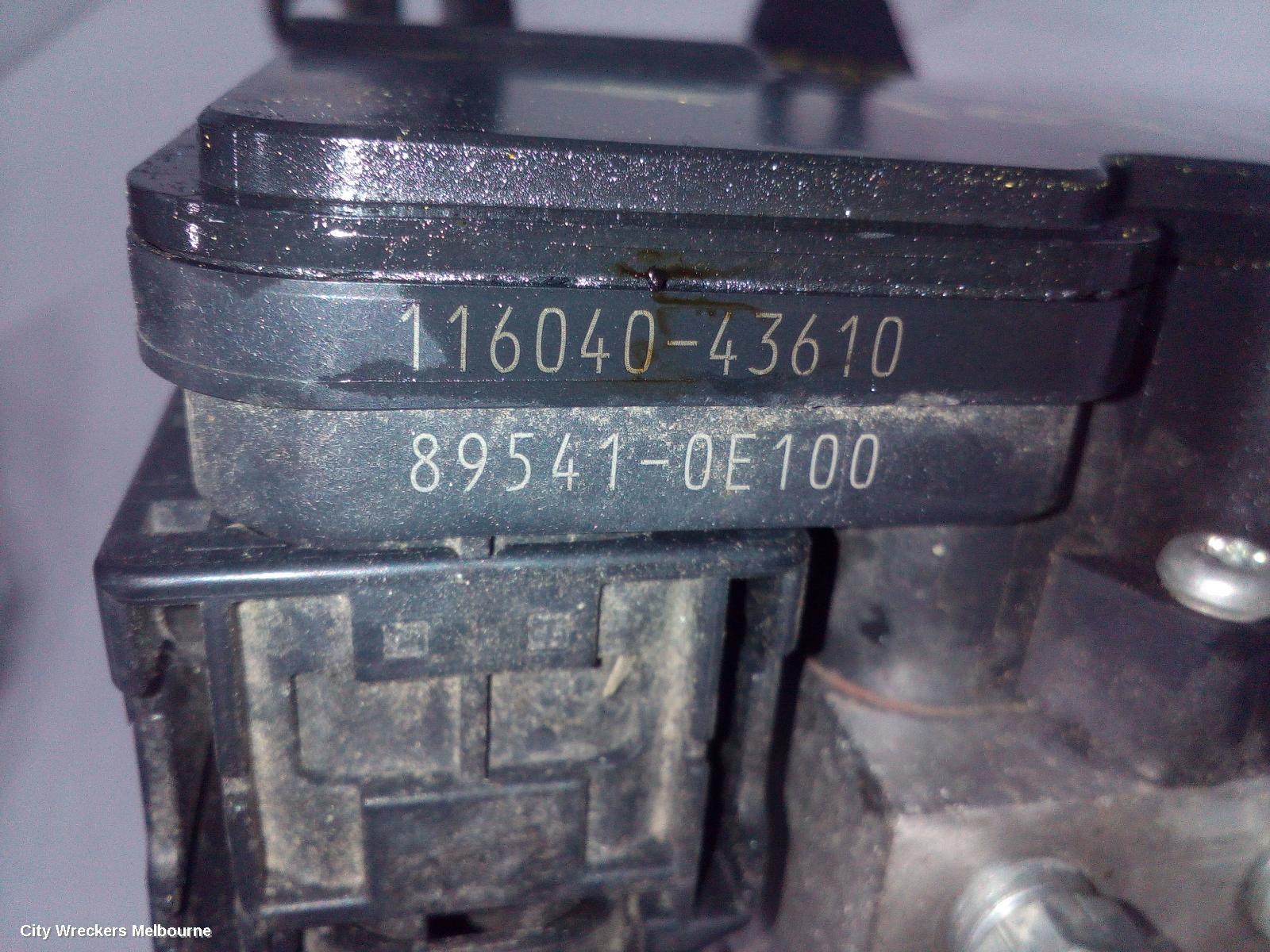 TOYOTA KLUGER ABS PUMP/MODULATOR, XU50 SERIES, 02/2017 - 02/2021