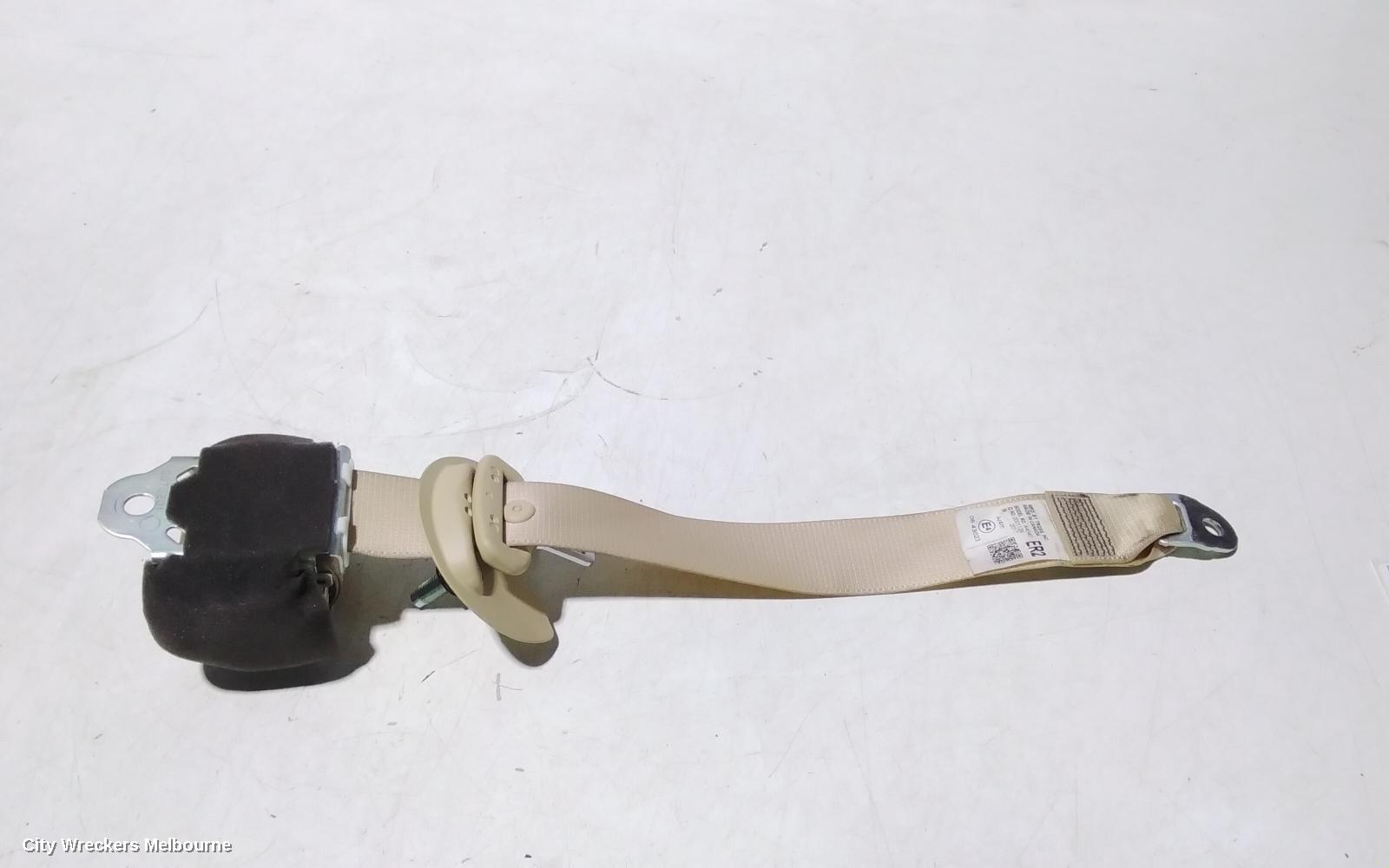 TOYOTA KLUGER SEATBELT/STALK, RH REAR 2ND ROW, SEAT BELT ONLY, GSU50-GSU55, 12/2013 - 02/2021