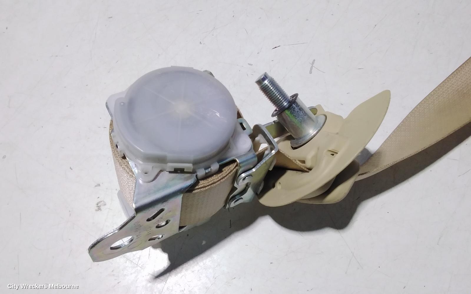 TOYOTA KLUGER SEATBELT/STALK, RH REAR 3RD ROW, SEAT BELT ONLY, GSU50-GSU55, 12/2013 - 02/2021