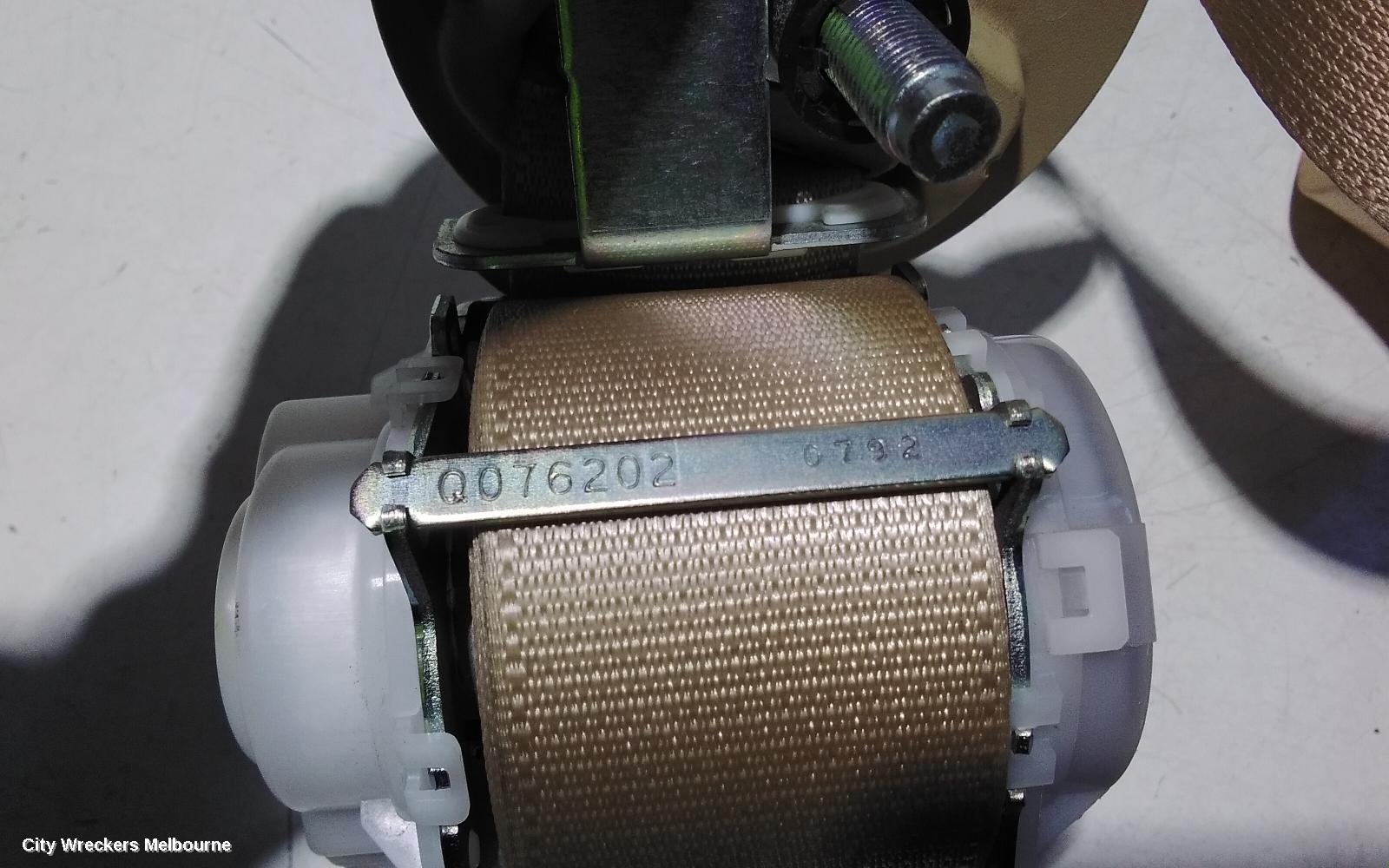 TOYOTA KLUGER SEATBELT/STALK, RH REAR 3RD ROW, SEAT BELT ONLY, GSU50-GSU55, 12/2013 - 02/2021