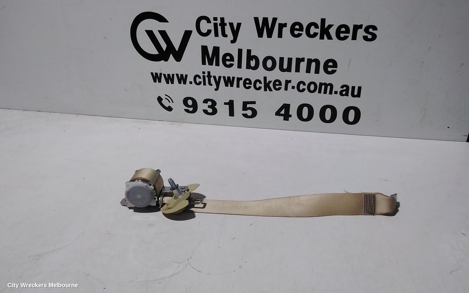 TOYOTA KLUGER SEATBELT/STALK, RH REAR 3RD ROW, SEAT BELT ONLY, GSU50-GSU55, 12/2013 - 02/2021
