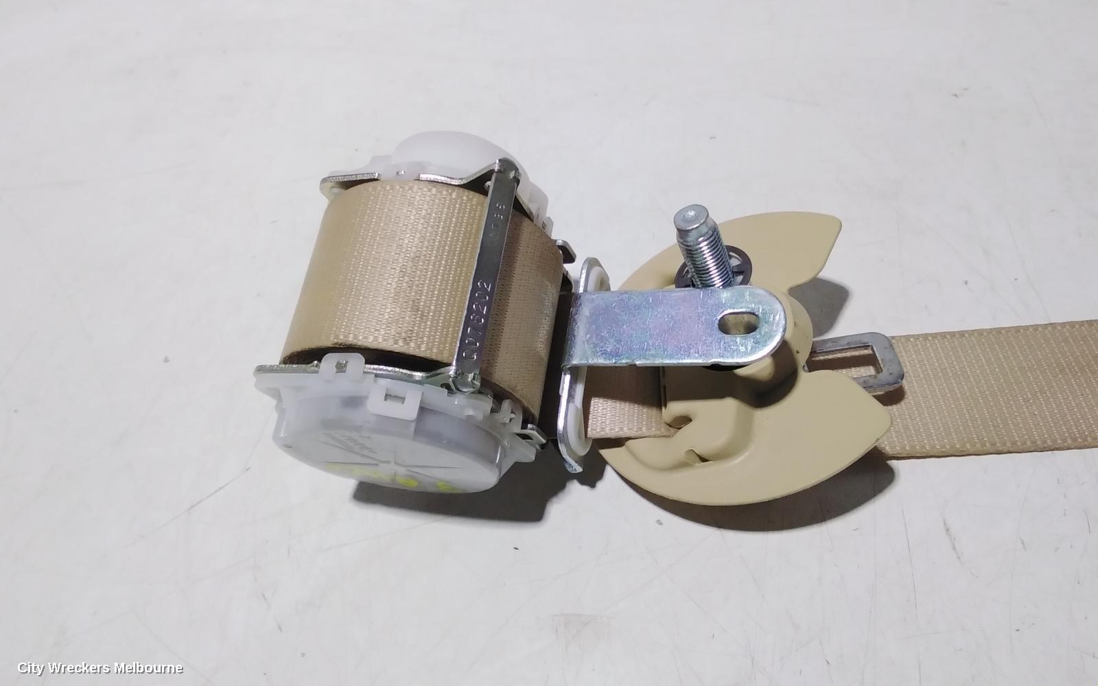 TOYOTA KLUGER SEATBELT/STALK, LH REAR 3RD ROW, SEAT BELT ONLY, GSU50-GSU55, 12/2013 - 02/2021