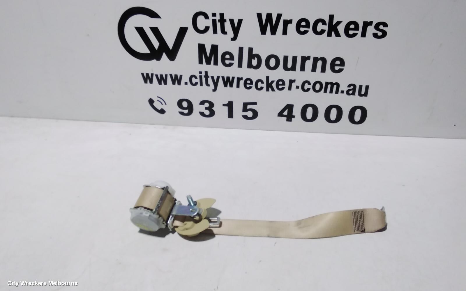 TOYOTA KLUGER SEATBELT/STALK, LH REAR 3RD ROW, SEAT BELT ONLY, GSU50-GSU55, 12/2013 - 02/2021