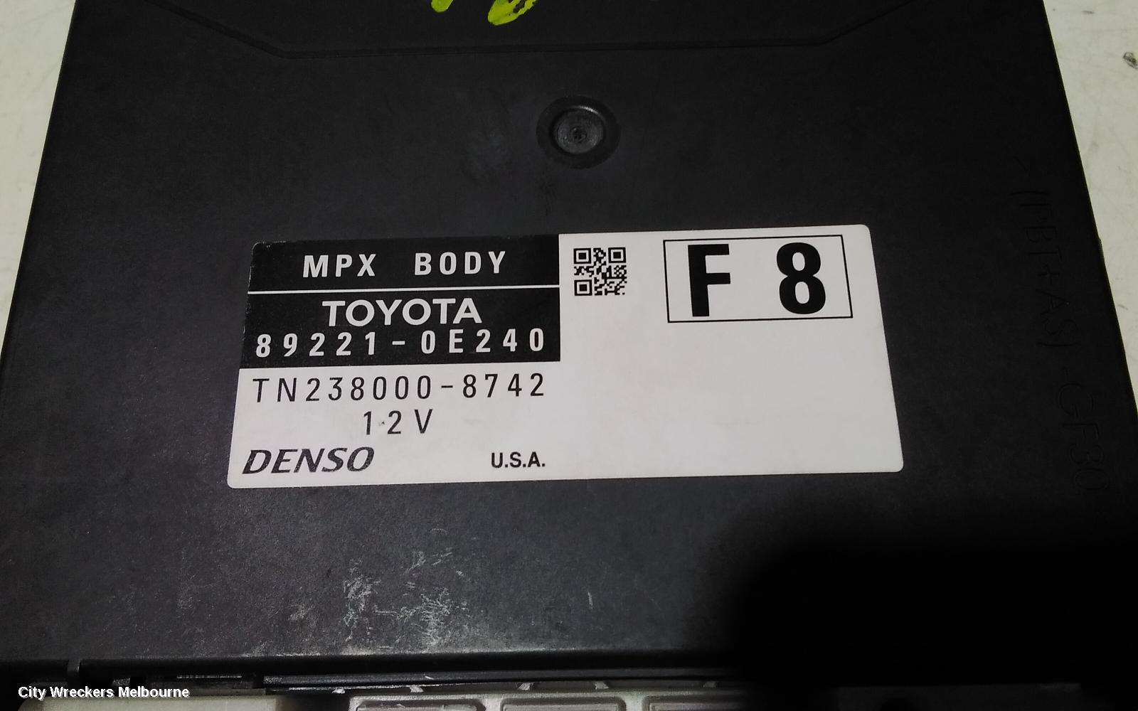 TOYOTA KLUGER, XU50 SERIES, 03/2014 - 02/2021, 89221-OE240  BODY CONTROL, UNIT BCM: 107362