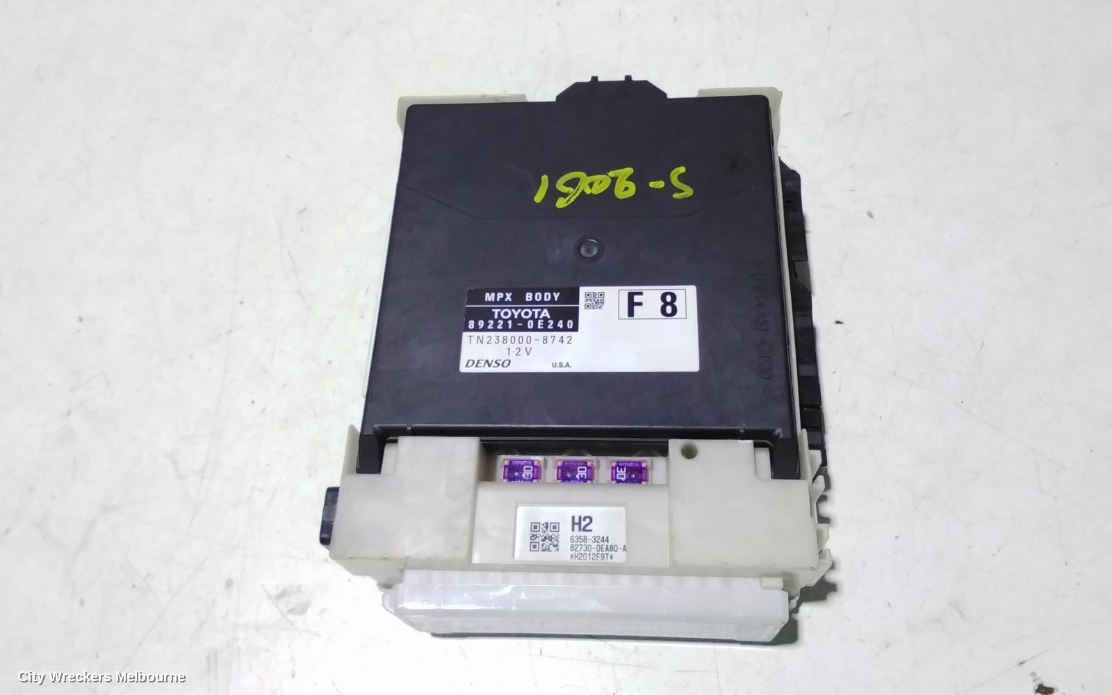 TOYOTA KLUGER, XU50 SERIES, 03/2014 - 02/2021, 89221-OE240  BODY CONTROL, UNIT BCM: 107362