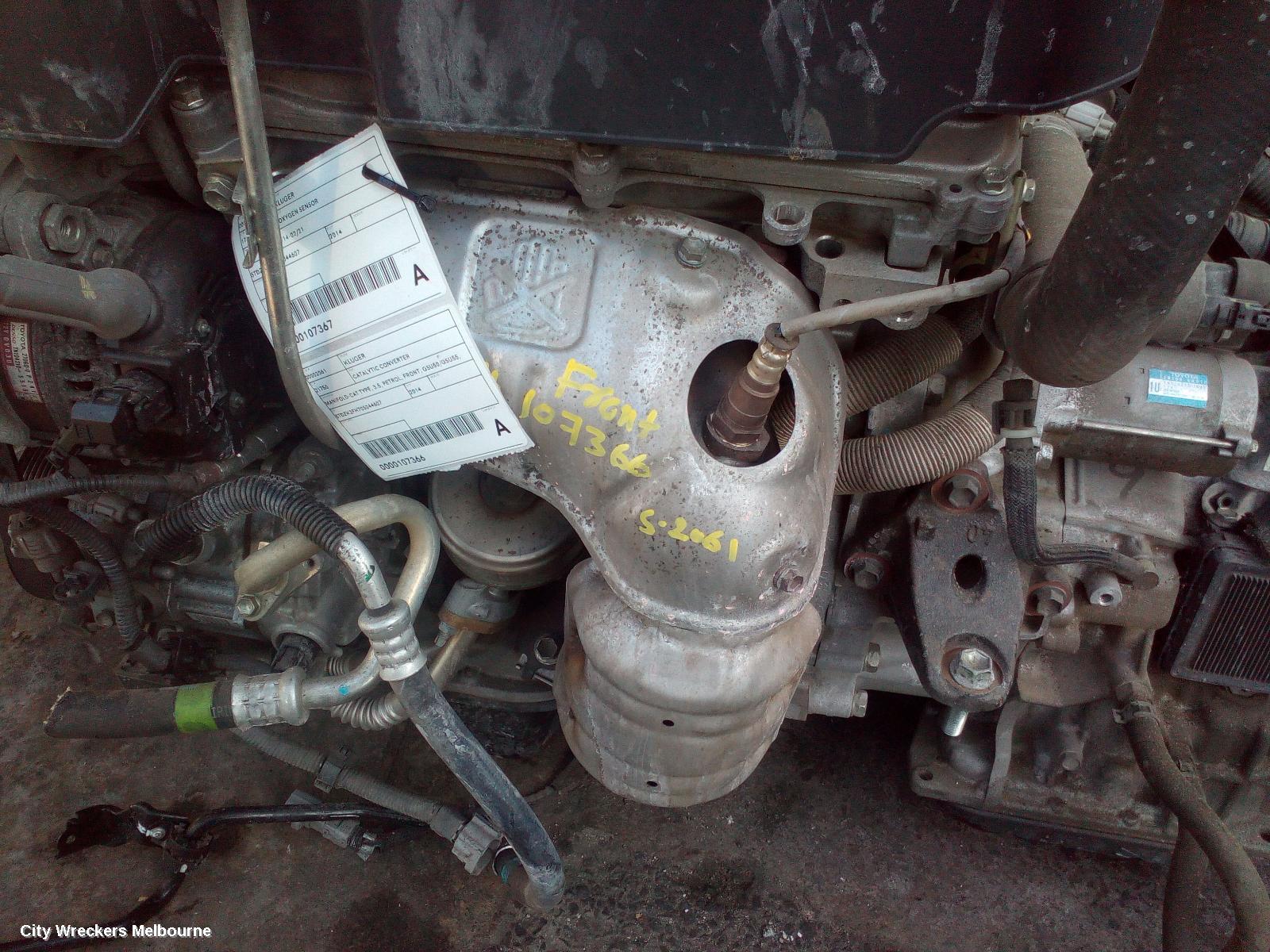 TOYOTA KLUGER CATALYTIC CONVERTER, MANIFOLD-CAT TYPE, 3.5, PETROL, FRONT, GSU50/GSU55, 12/2013 - 10/2016