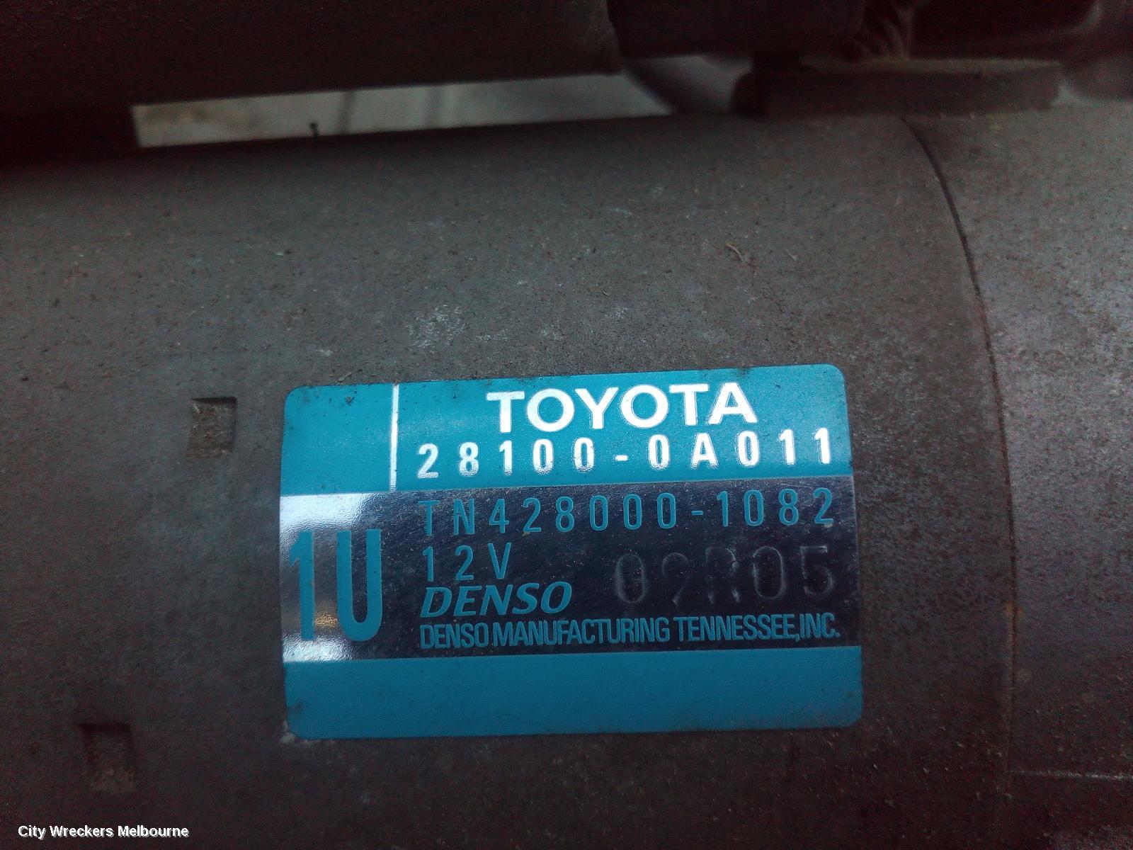 TOYOTA KLUGER STARTER, PETROL, 3.5, 2GR-FE, GSU50/GSU55, 12/2013 - 10/2016