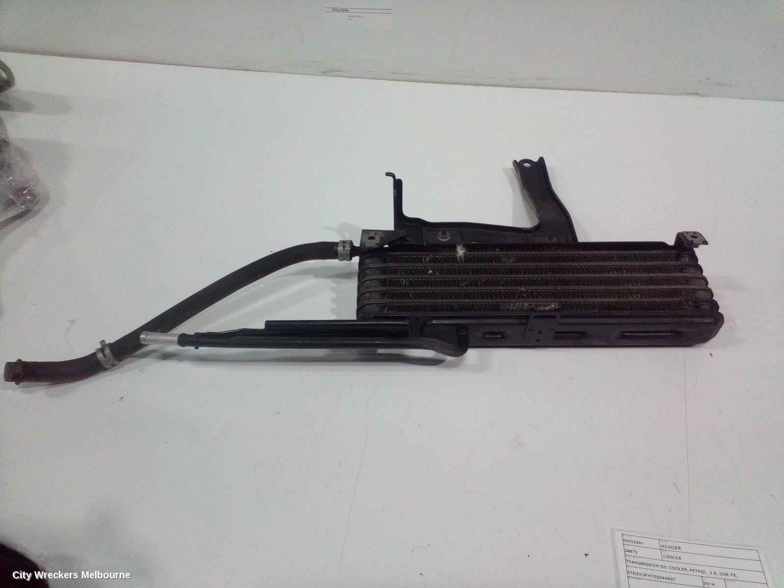 TOYOTA KLUGER COOLER, TRANSMISSION OIL COOLER, PETROL, 3.5, 2GR-FE, GSU50/GSU55, 12/2013 - 10/2016