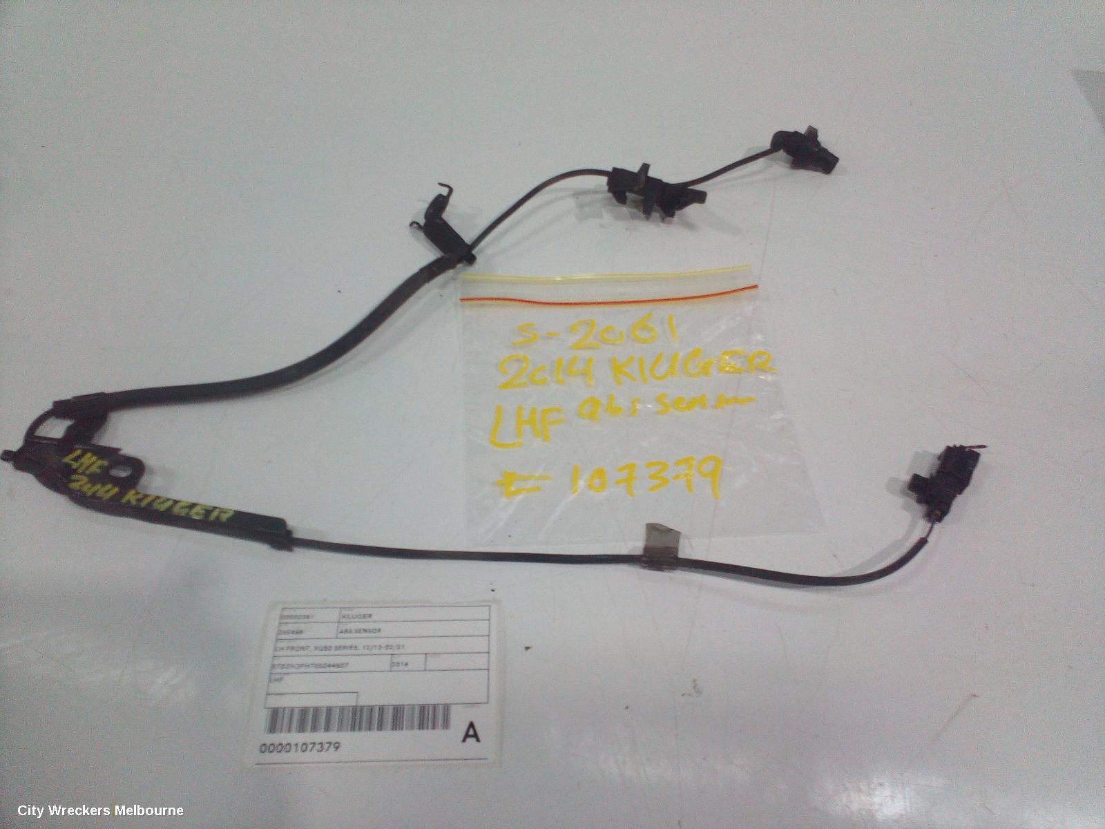 TOYOTA KLUGER ABS SENSOR, LH FRONT, XU50 SERIES, 12/2013 - 02/2021