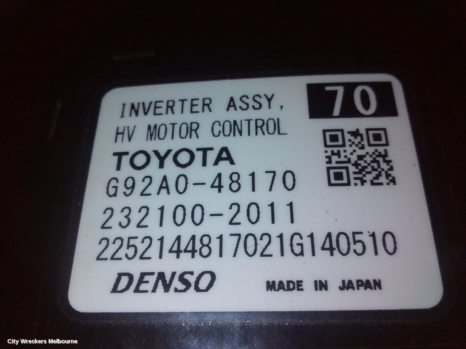 TOYOTA KLUGER INVERTER, AXUH78, HYBRID INVERTER, 2.5, PETROL, A25A-FXS, 03/2021 ONWARDS