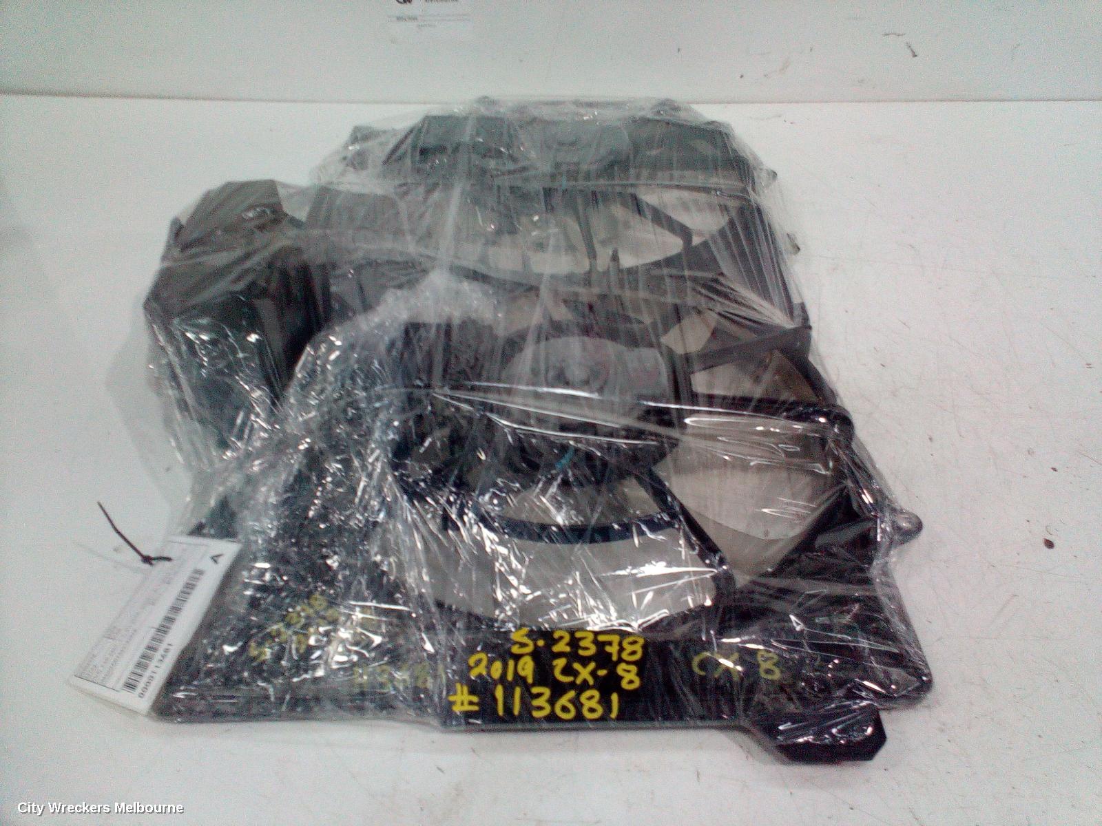 MAZDA CX8 FAN, DUAL FAN ASSY, 2.2, SH-VPTR, DIESEL, BI-TURBO, KG, 05/2018 ONWARDS