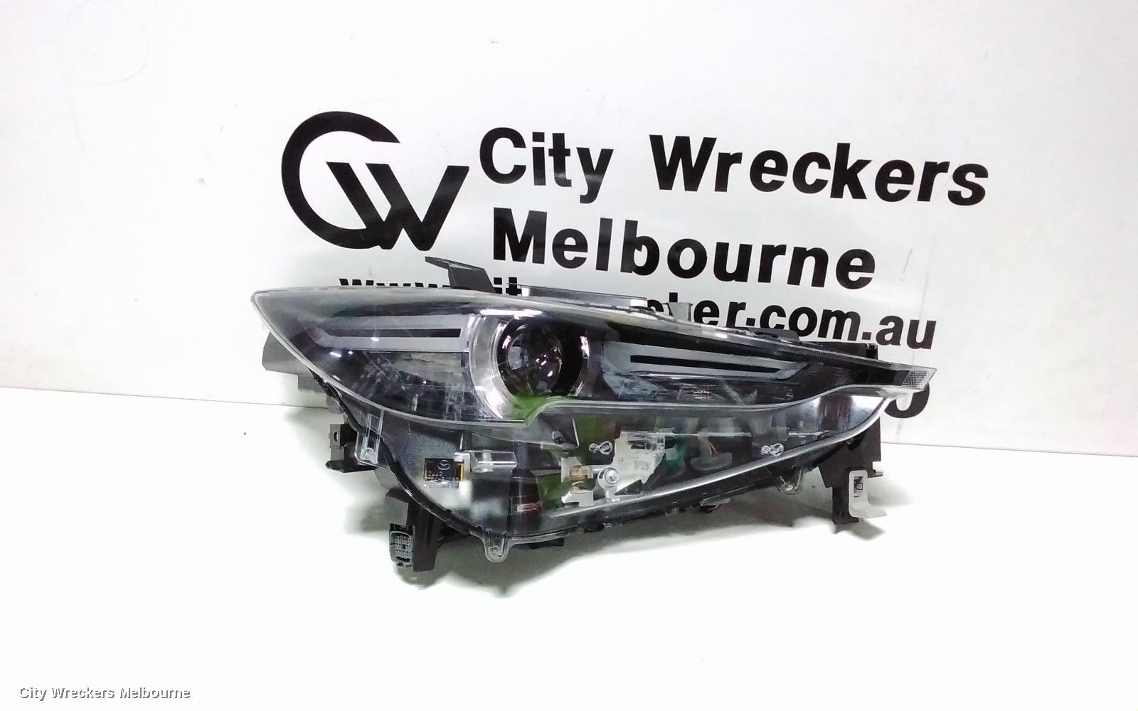 MAZDA CX8 RIGHT HEADLAMP, KG, LED, NON AFS & W/ ADAPTIVE, W/ DAYTIME RUNNING LAMP TYPE, 05/2018 ONWARDS