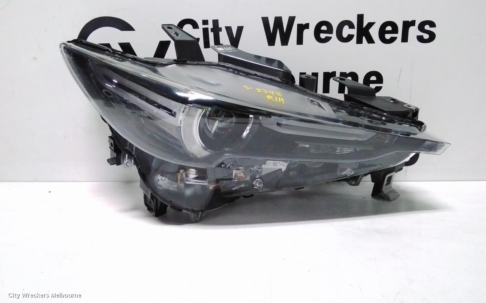 MAZDA CX8 RIGHT HEADLAMP, KG, LED, NON AFS & W/ ADAPTIVE, W/ DAYTIME RUNNING LAMP TYPE, 05/2018 ONWARDS