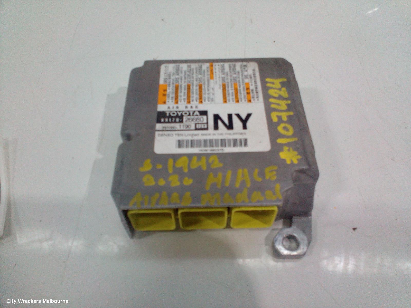 TOYOTA HIACE AIRBAG MODULE/SENSOR, MODULE, 300 SERIES, 04/2019 ONWARDS