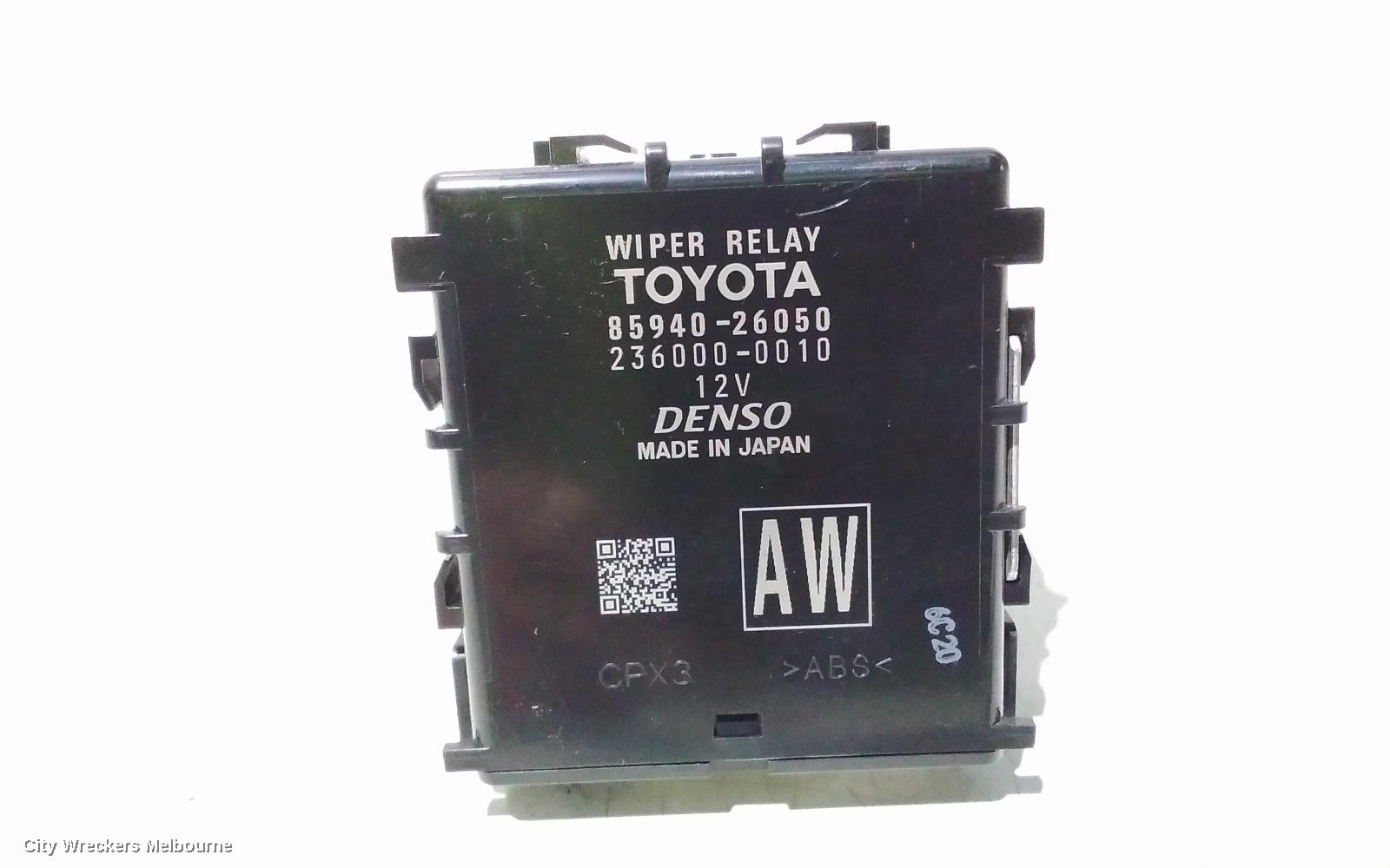 TOYOTA HIACE, 300 SERIES, 02/2019 ONWARDS, WIPER RELAY 85940-26050: 107441