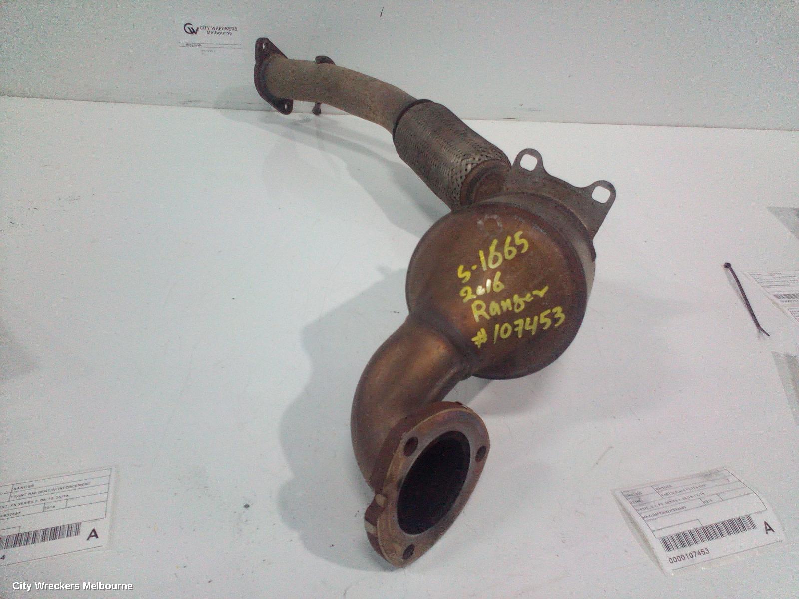 FORD RANGER PARTICULATE FILTER/DPF, DIESEL, 2.2, PX ,SERIES 2, 06/2015 - 12/2018