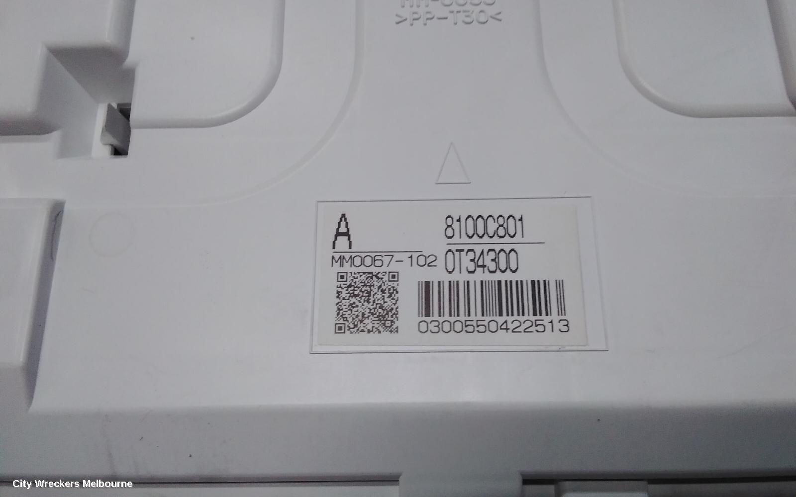 MITSUBISHI ASX INSTRUMENT CLUSTER, PETROL, AUTO T/M, XA-XD, 05/2010 ONWARDS